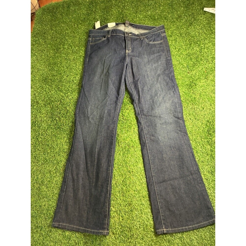 Calvin Klein Jeans Bootcut Dark Wash Stretch Denim Jeans Women’s 16 32 Long NWT